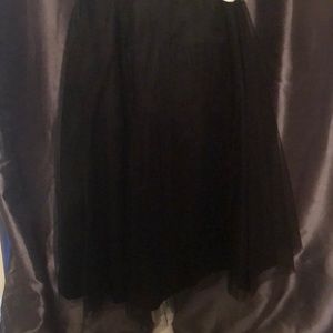 Black tulle skirt